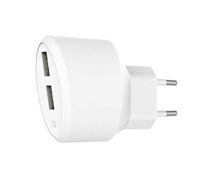 Ładowarka i akumulator Xqisit Ladowarka Sieciowa XQISIT 2xUSB 3.4A biala